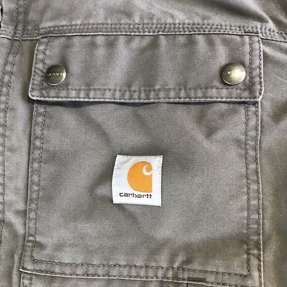 Carhartt mens M charcoal grey Jefferson quick duck traditional jacket 101492 - Picture 15 of 16